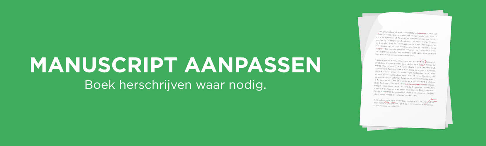 Manuscript aanpassen