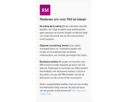 Rights managed-beeld