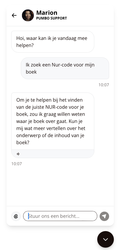 NUR-code boeken opzoeken digitale assistent