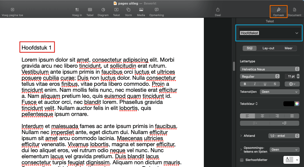 Inhoudsopgave aanmaken in Apple Pages