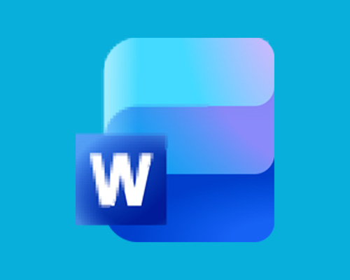 Word logo met lage en hoge kwaliteit effect